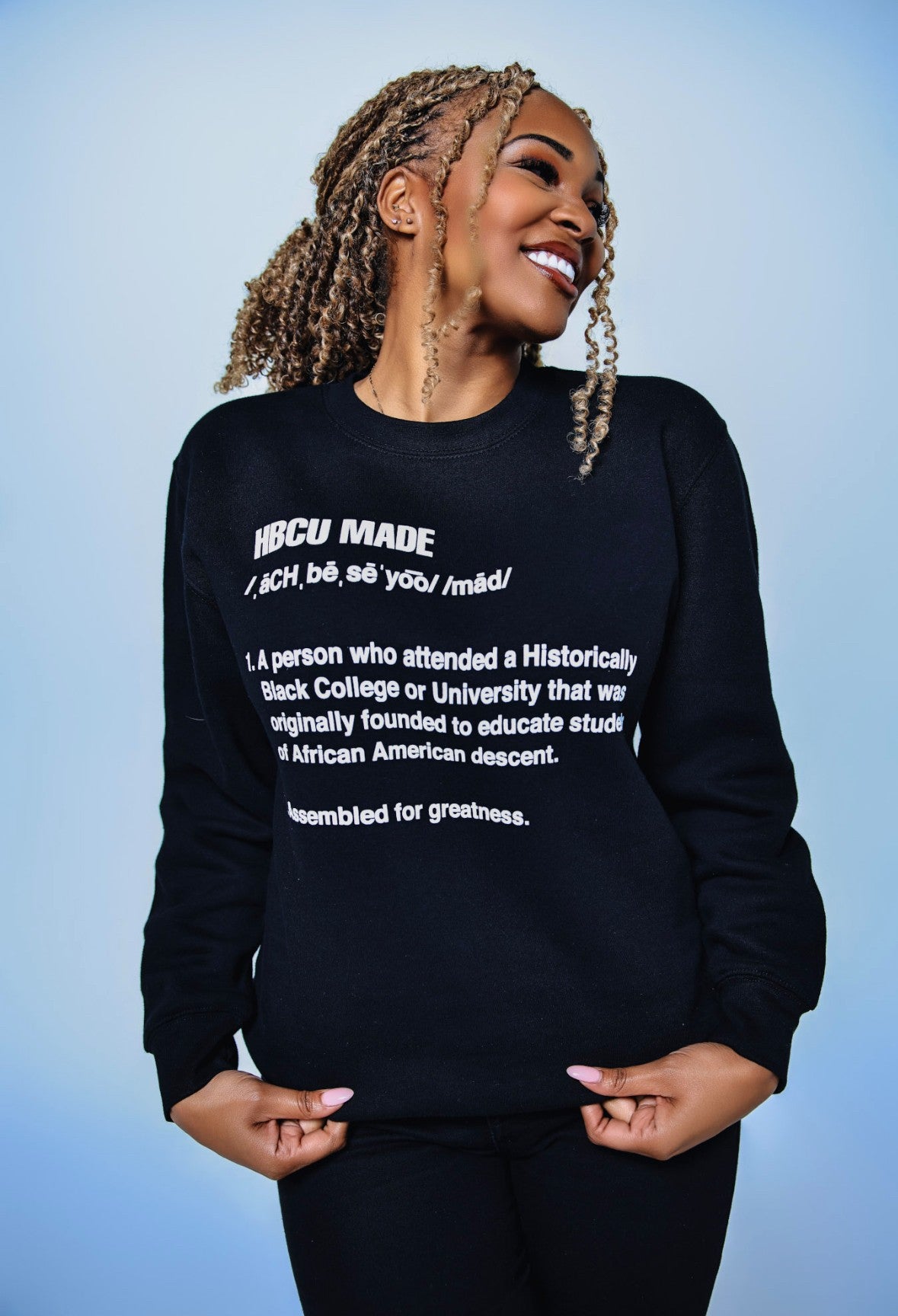 Black HBCU MADE Definition Sweatshirt (unisex)