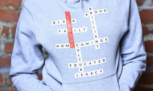 Grey Crossword Hoodie (unisex)