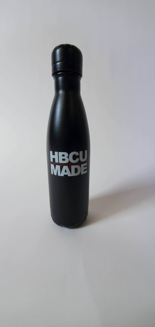 HBCU MADE - Water Bottle on white background.